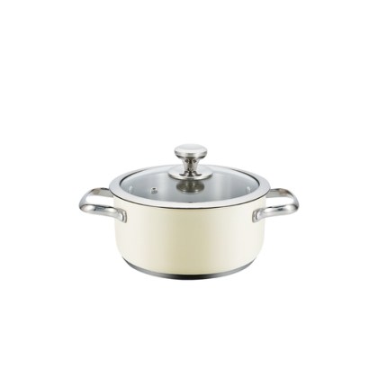 Κατσαρόλα inox- Παστέλ HAEGER 18cm