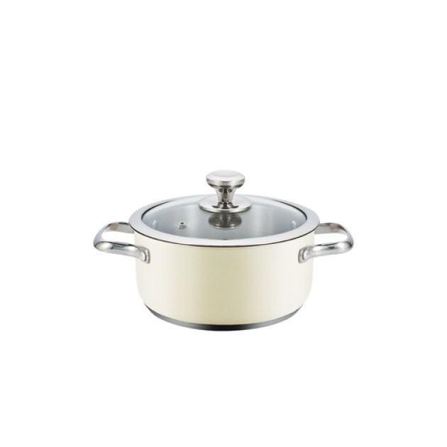 Κατσαρόλα inox- Παστέλ HAEGER 18cm